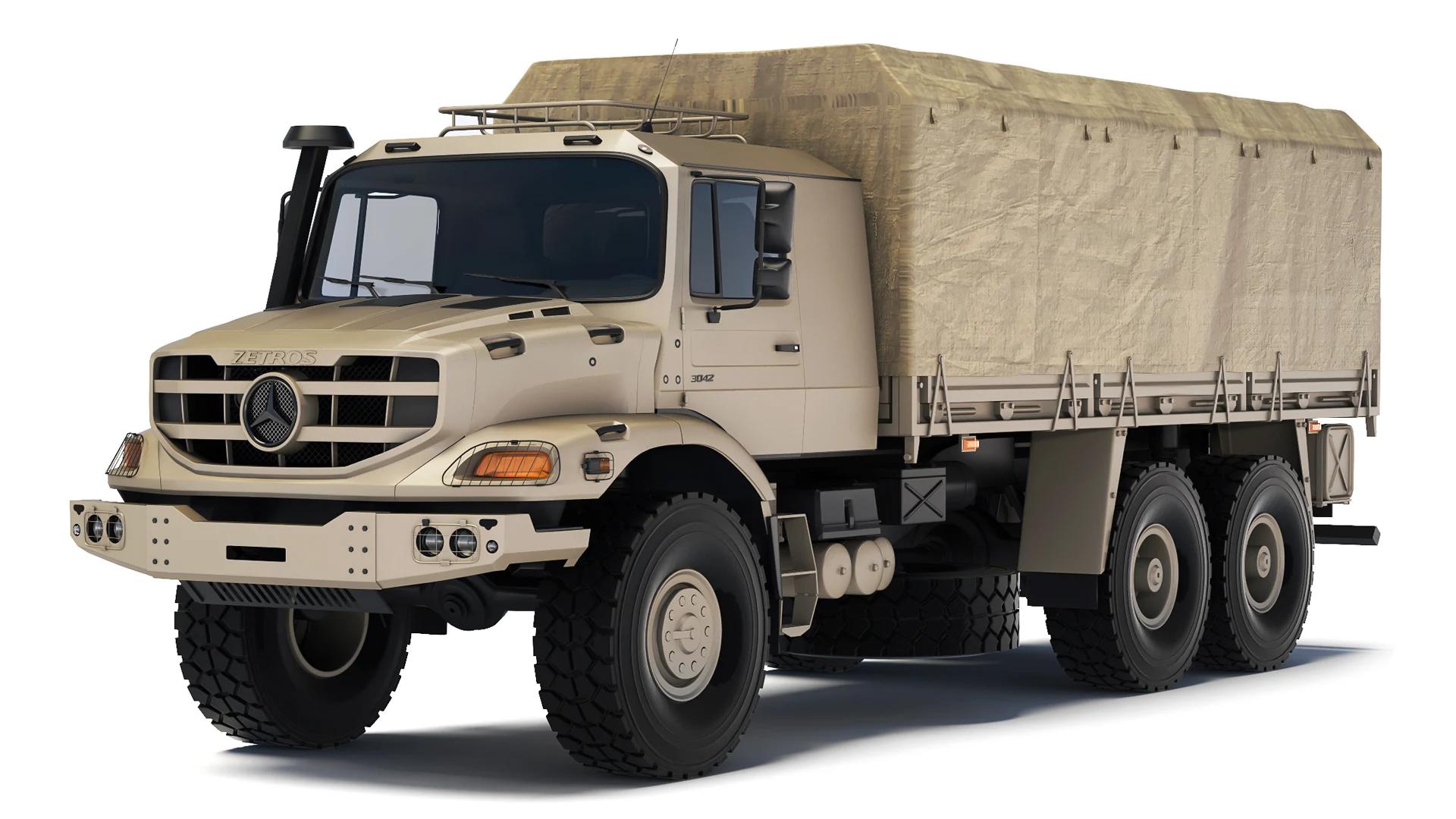 Camión porta tropas Mercedes-Benz Zetros.
